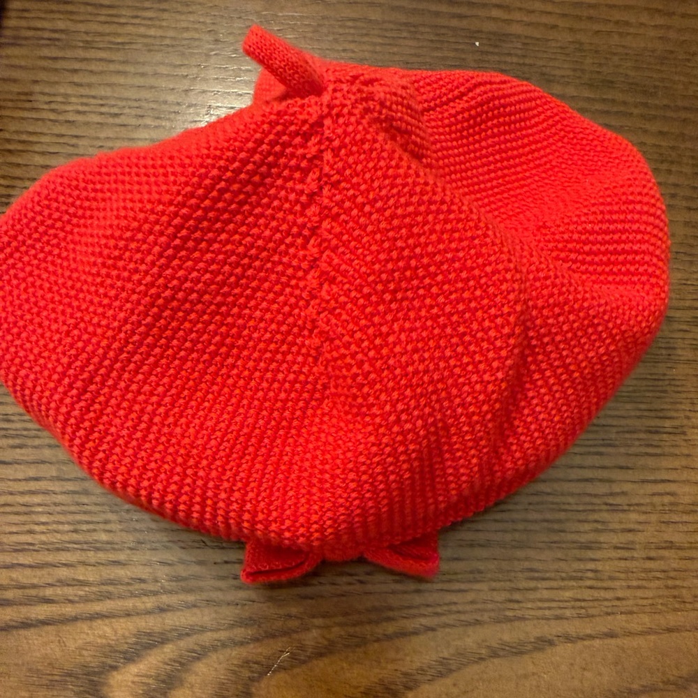 Janie and Jack Vibrant Red Knit Hat
